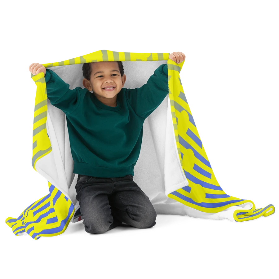 Yellow Polkadots and Stripes Throw Blanket product image (26)
