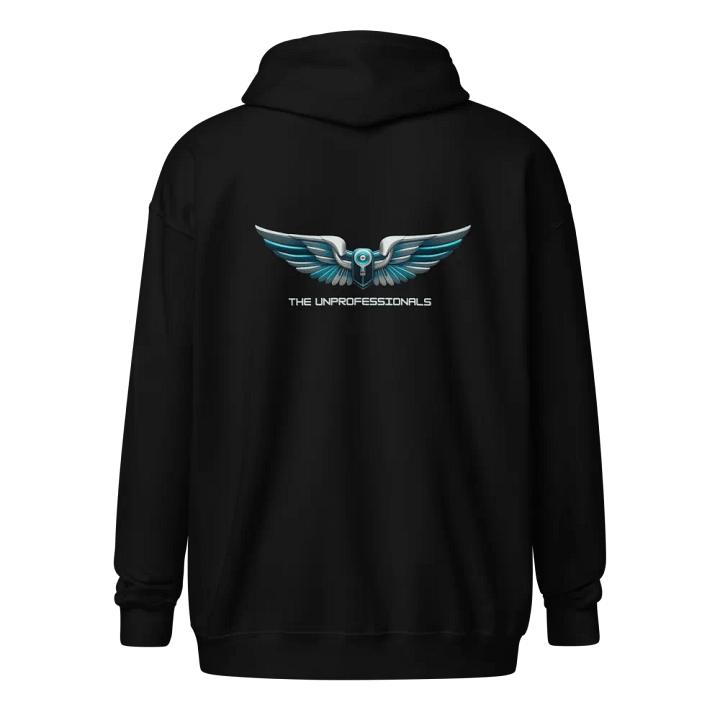 Navy Zip Hoodie - MDA Front UP Back product image (8)