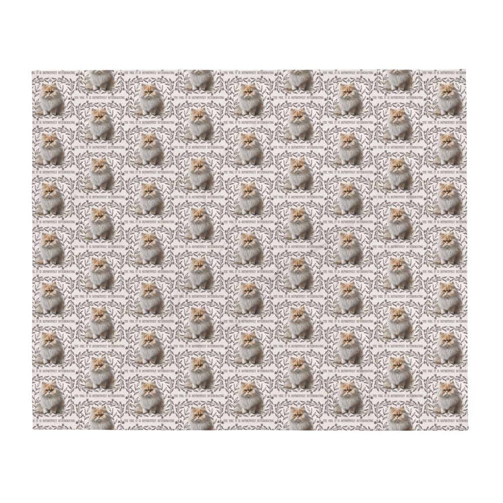 KC, The Vibe Is Deteriorating (floofy cat), Blanket product image (2)