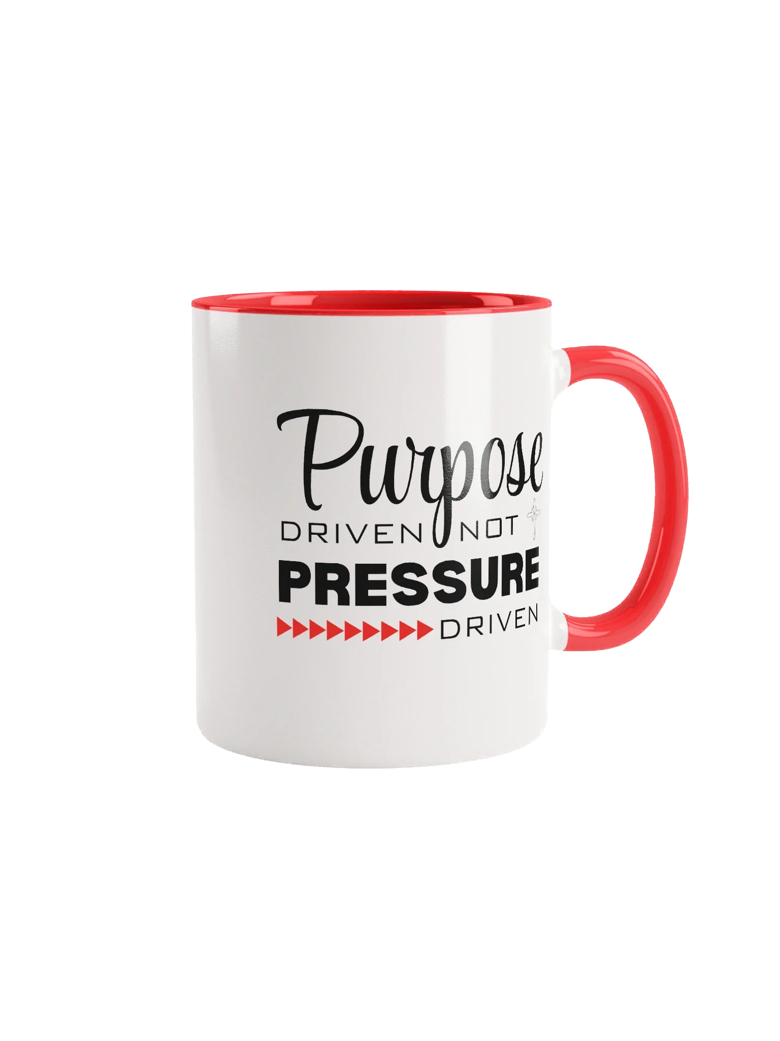 Purpose Driven Not Pressure Driven | Double-tone Ceramic Mug | Faith Inspirational Gift product image (1)