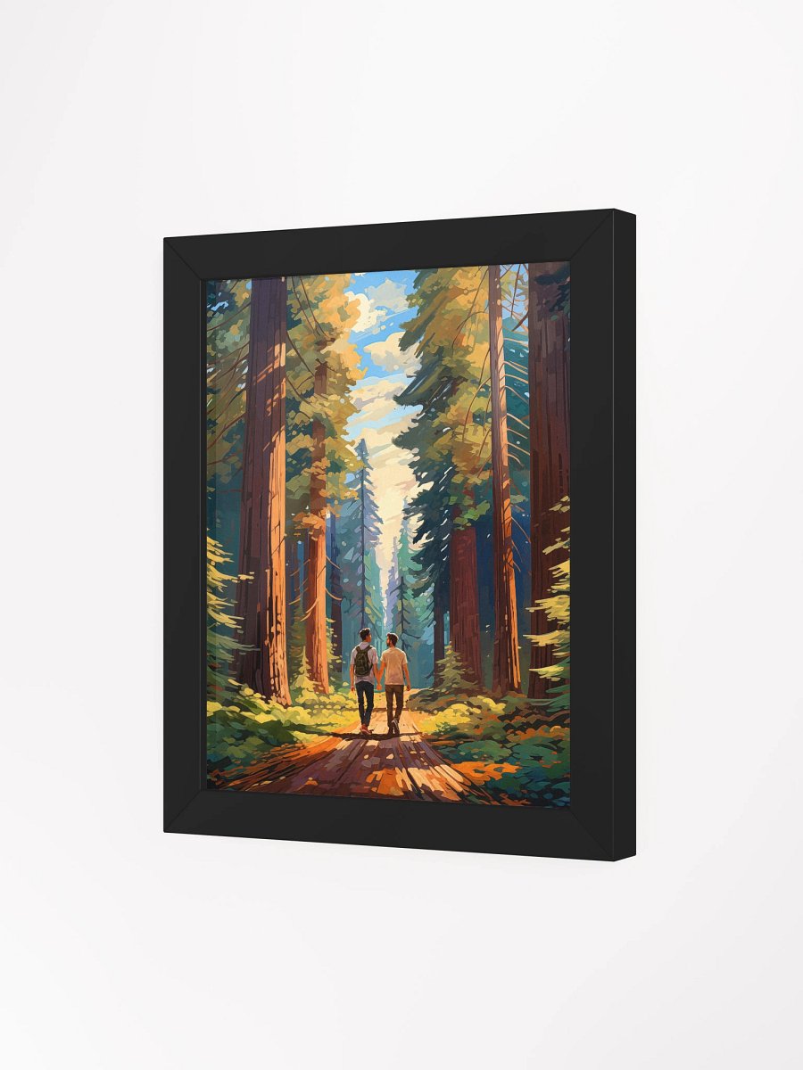 Seeing The Redwoods Together - Gay Couple Studio Framed Print product image (52)