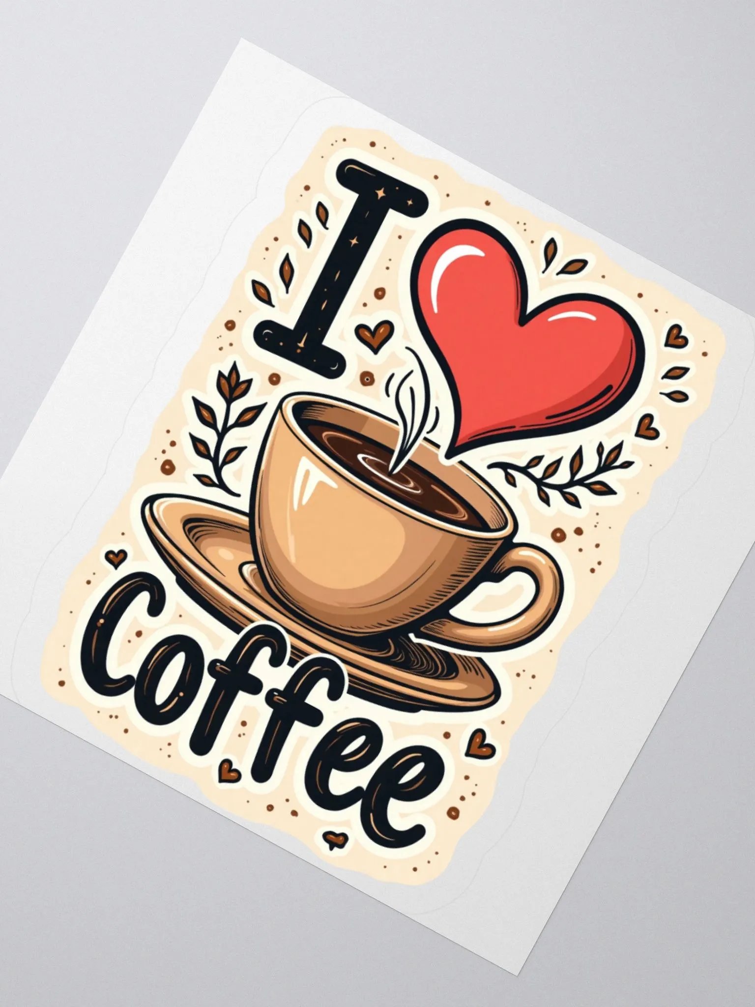 I Heart Coffee Sticker Set product image (6)