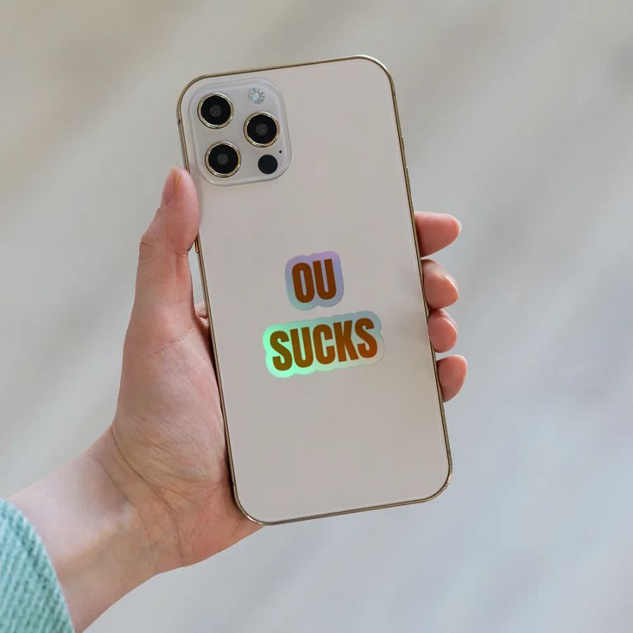 OU SUCKS Bold Slogan Sticker Sheet product image (8)