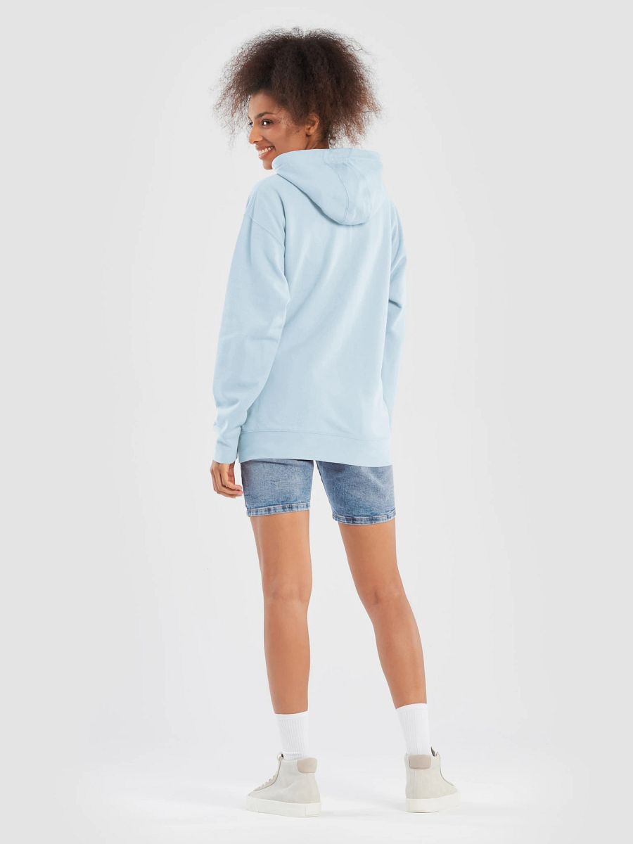 Plain Color Sky Blue Hoodie product image (4)