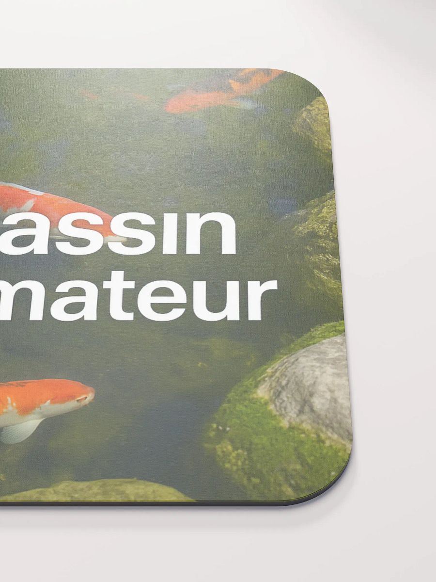 Tapis de souris Bassin Amateur – Design carpe koï & bassin de jardin product image (5)