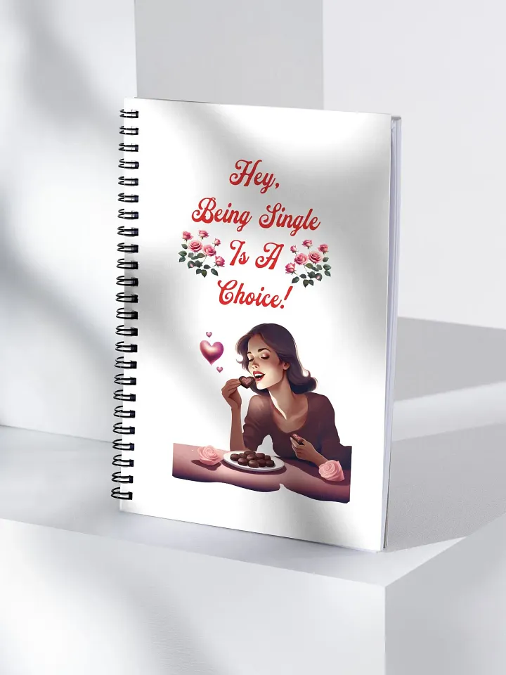 Hey, Being Single Is A Choice - Valentine's Day Design Spiral Notebook product image (1)