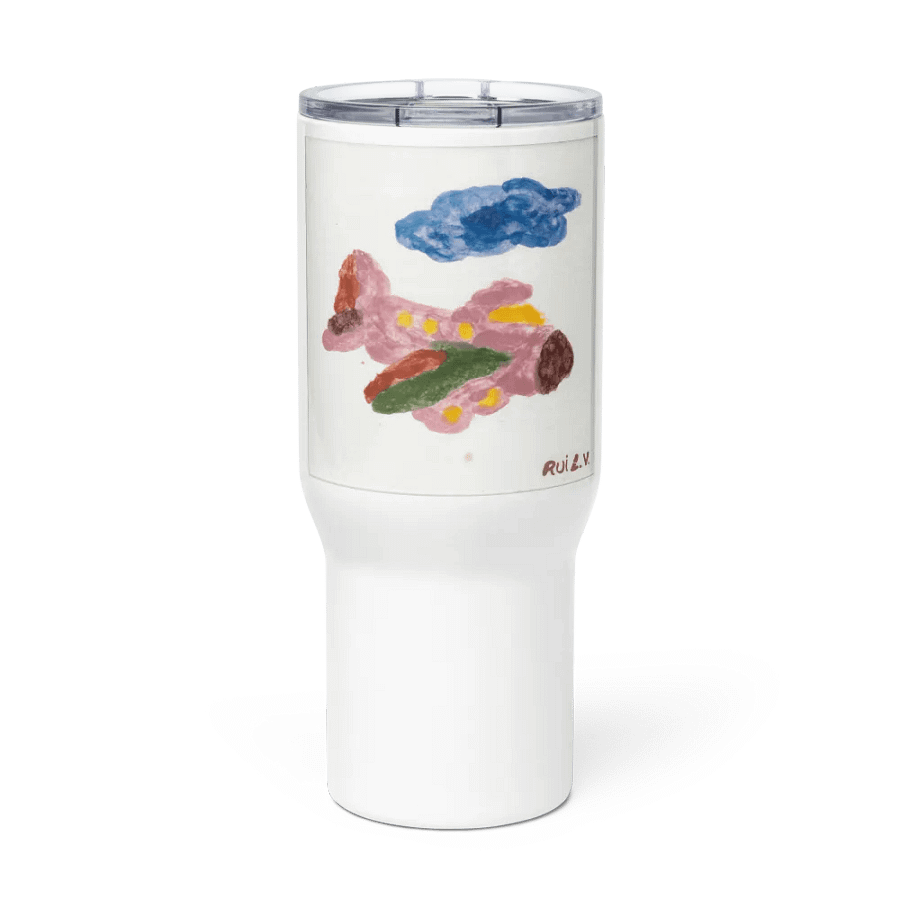 Kid Airplane (Travel Mug with a Handle) product image (2)