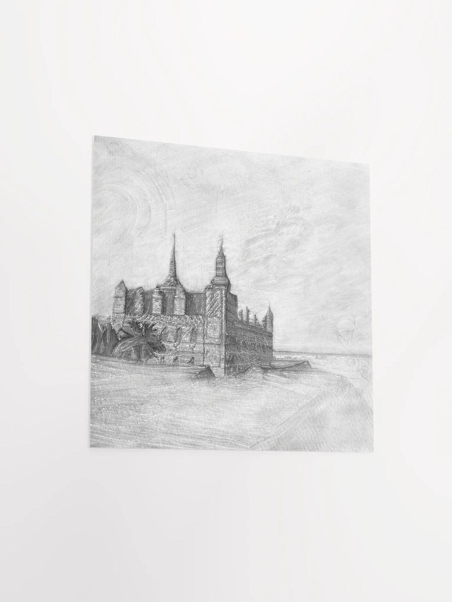 Kronborg castle - Pencil sketch - Square product image (8)