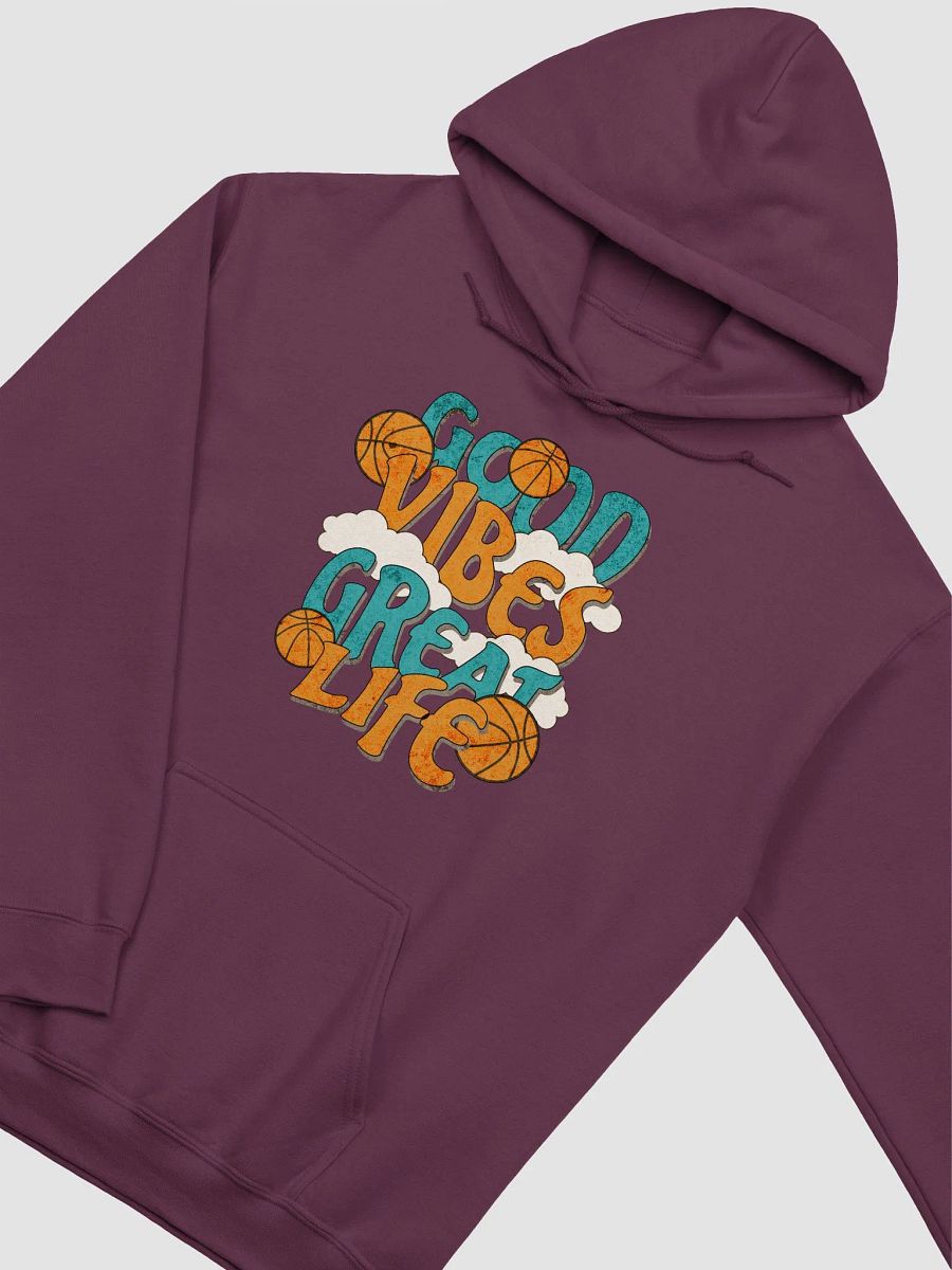 Good Vibes Great Life Basketball Hoodie product image (12)