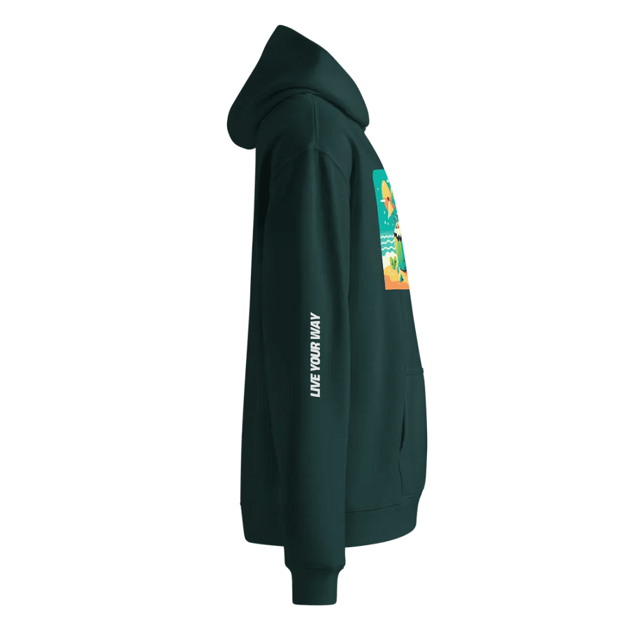AS Colour Unisex Premium Oversized Hoodie | AI Design enjoy the coconut on the beach product image (4)
