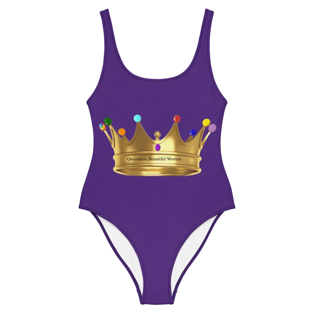 Queendom Beautiful Women Gemstone Crown Swimsuit/ Royal Purple (TM) product image (7)