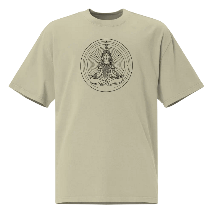 [Meditation 2 - Black] Oversized T-Shirt product image (2)