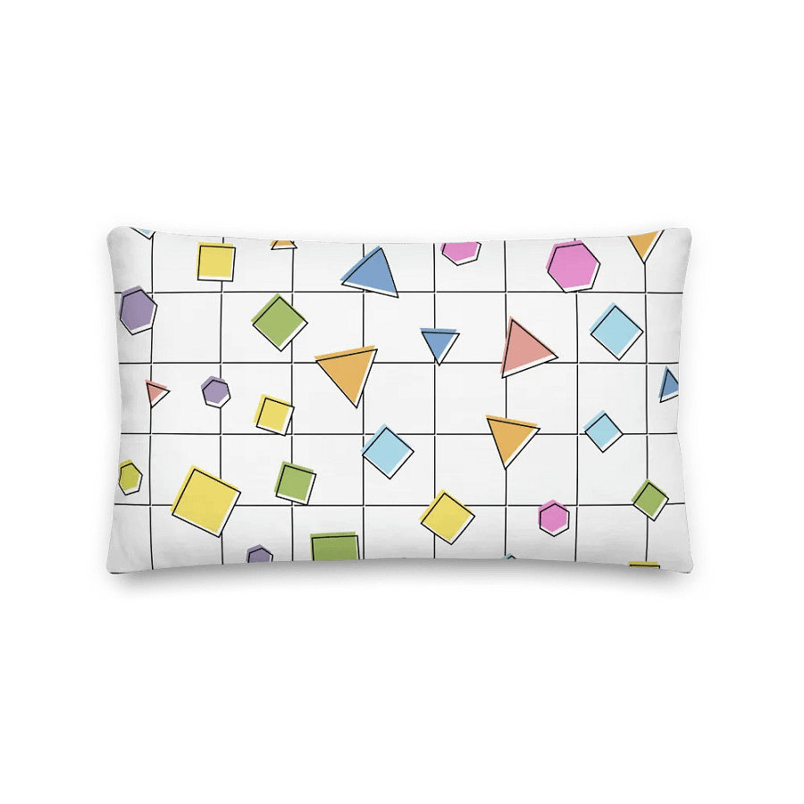 Geometric Grid All-Over Print Pillow product image (2)