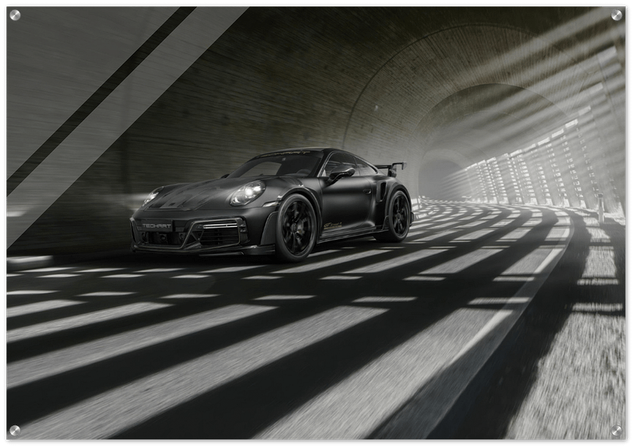 BLACK CAR GLOSSY ACRYLIC PRINT product image (1)