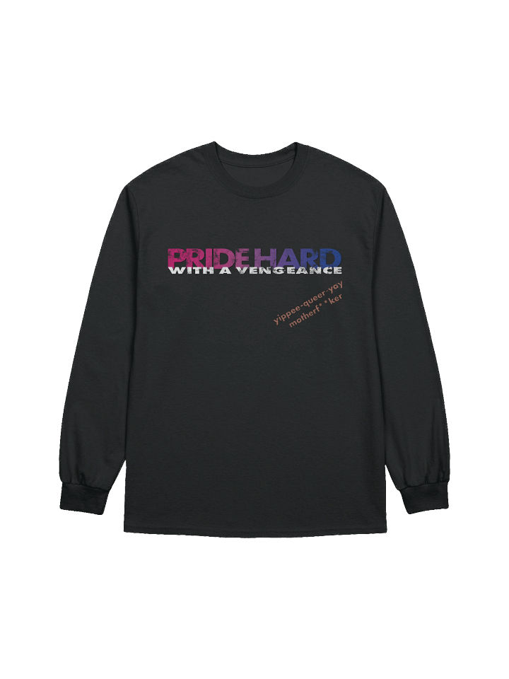 Bisexual "Pride Hard" Long Sleeve Tee product image (1)