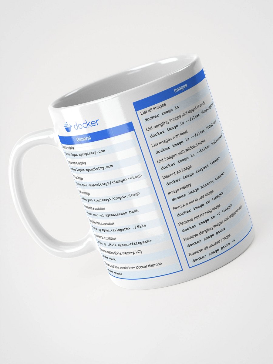 Docker Cheat Sheet Mug product image (1)