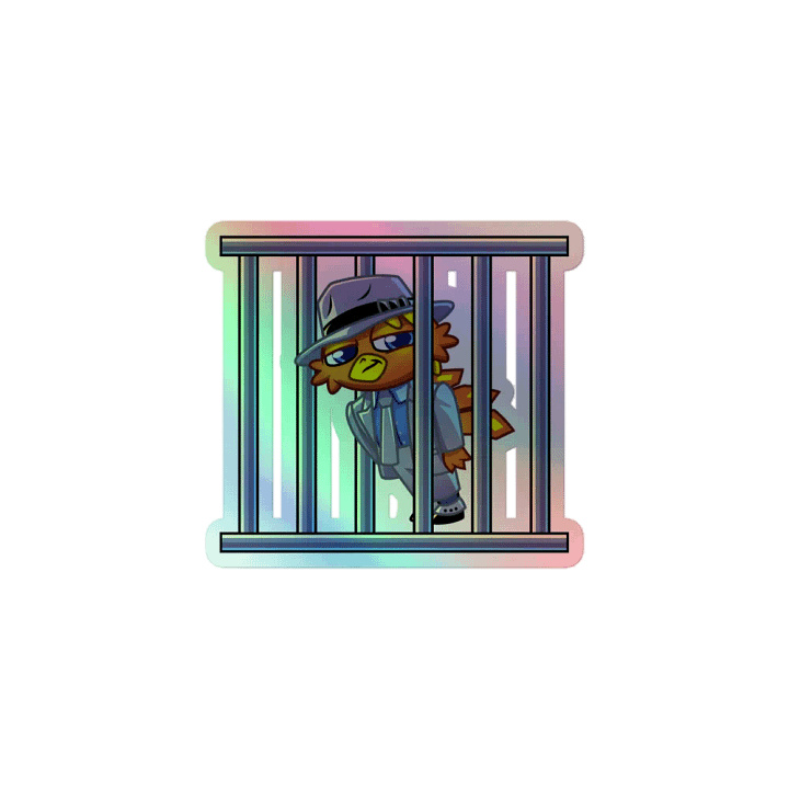 Crime Bird Holographic Sticker product image (1)