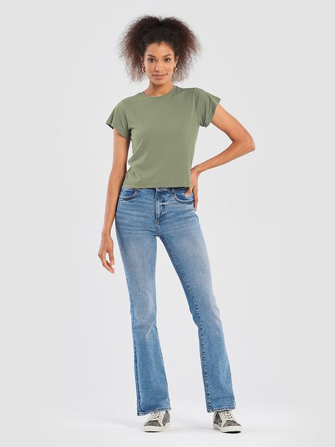 Photo showing Cotton Heritage Women's High-Waisted Tee