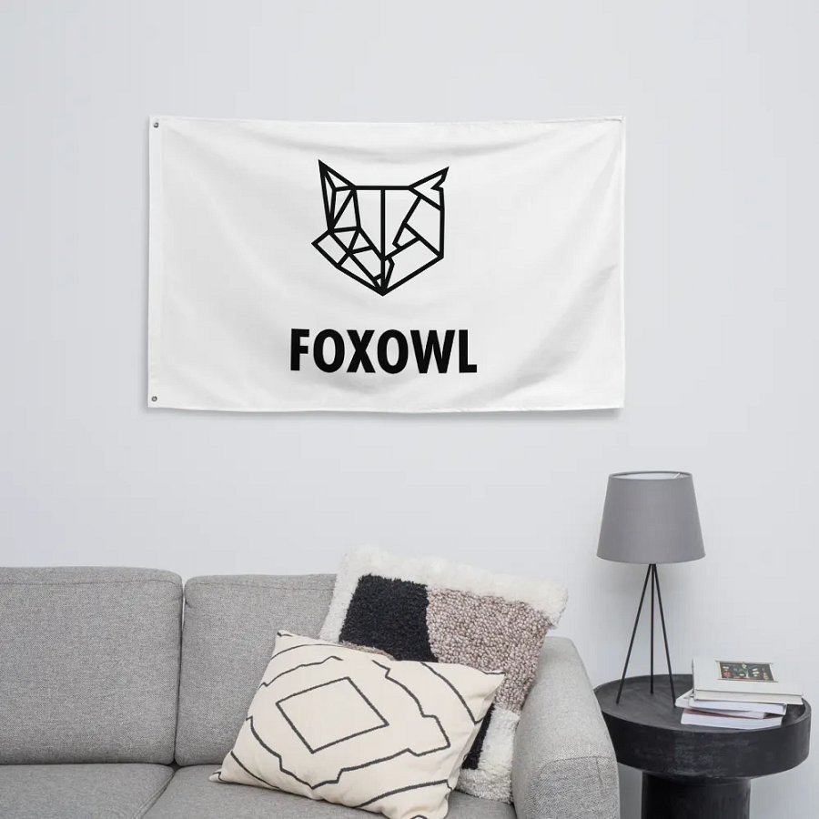 FOXOWL FLAG (WHITE) product image (8)
