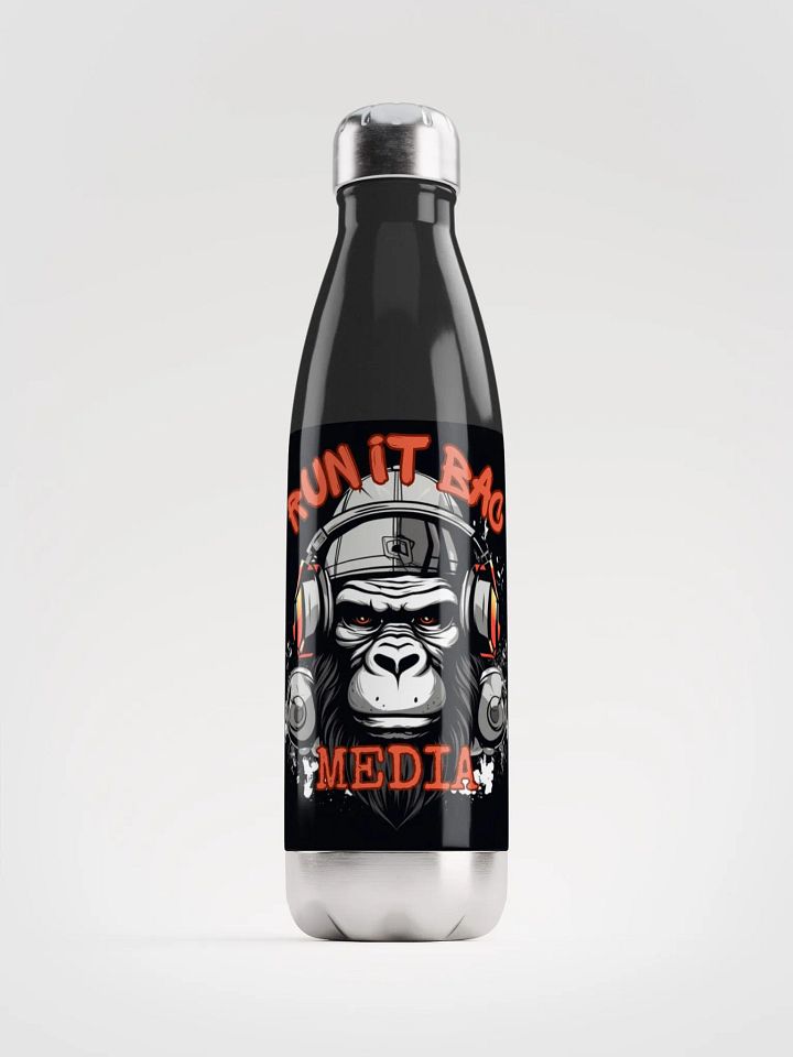 RUN It BAC Media Water Bottle Black product image (1)