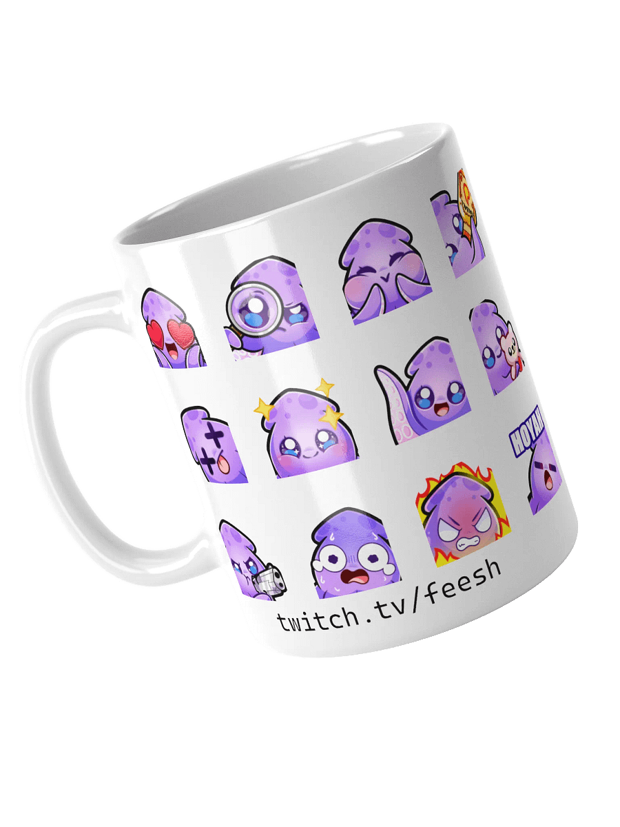 Squid Emote Coffee Mug [white] product image (3)
