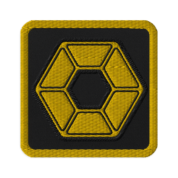 Yellow Pixel Embroidered Patch product image (1)