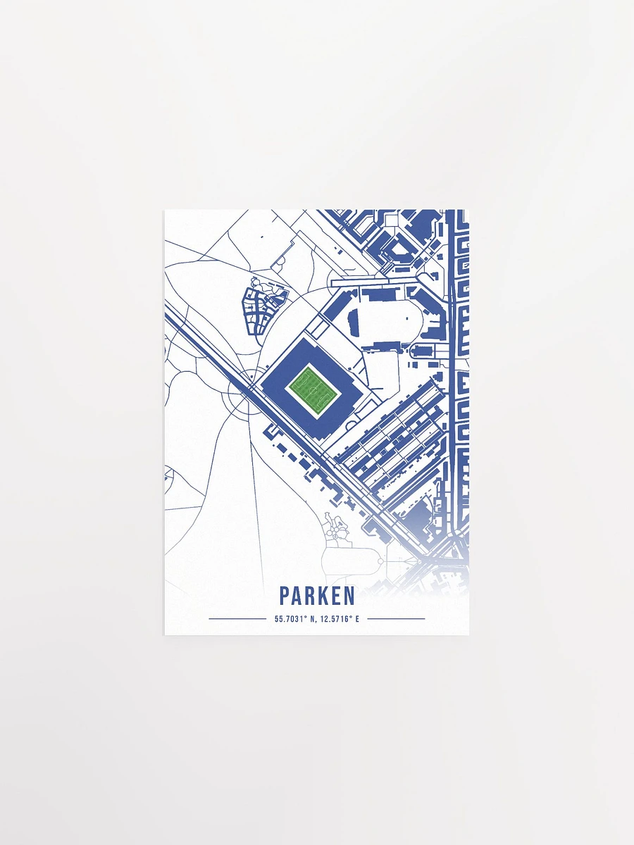 Parken Stadium White Map Design Poster product image (2)