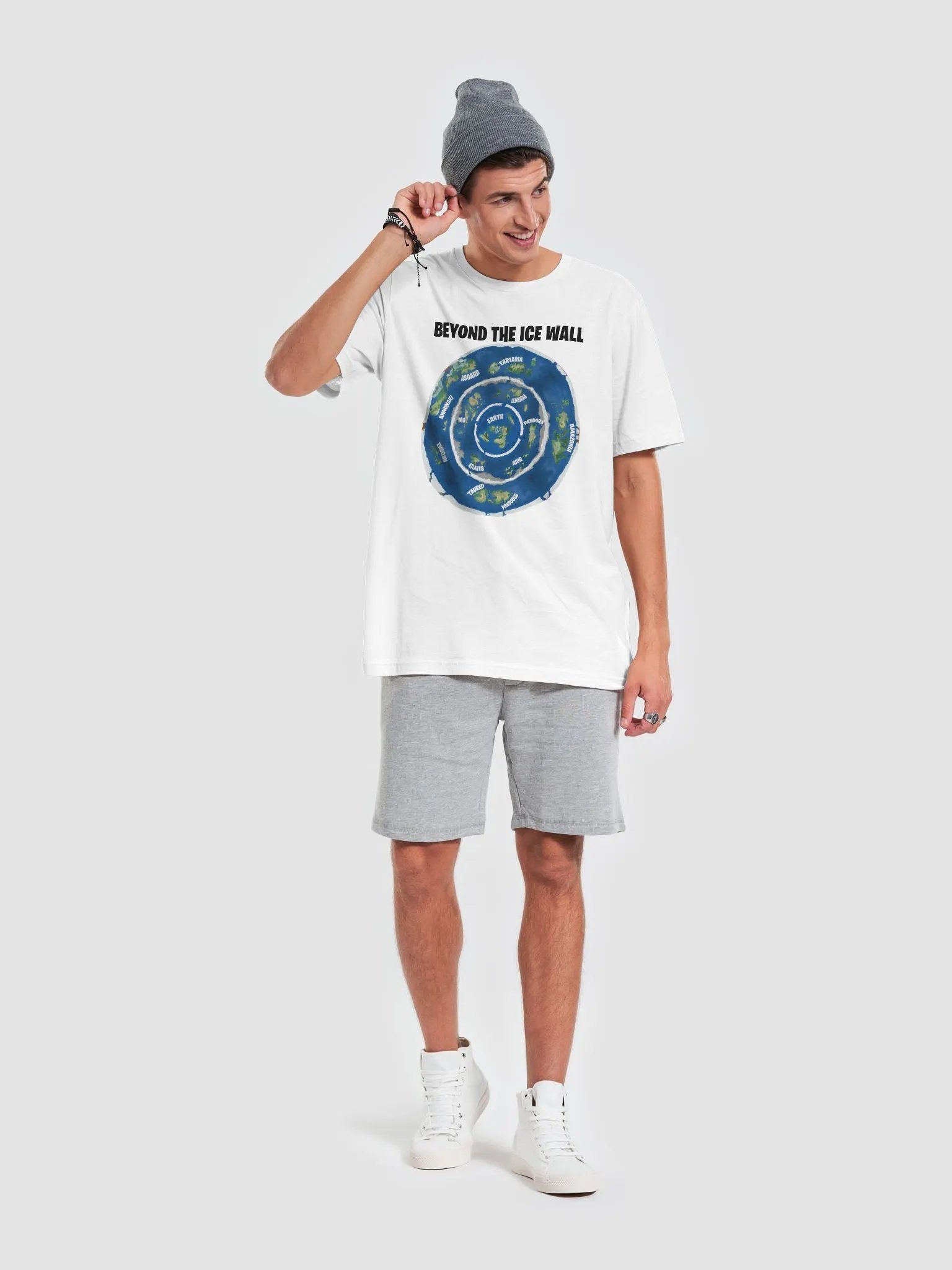 Premium Supersoft T-Shirt Beyond The Ice Wall Map product image (17)