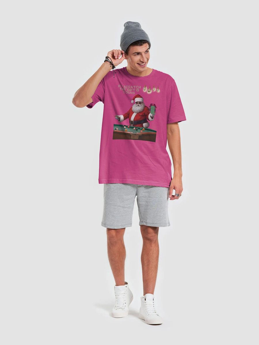 If I Scratch The Gift Is Yours - Pool Shark Santa T-shirt product image (35)