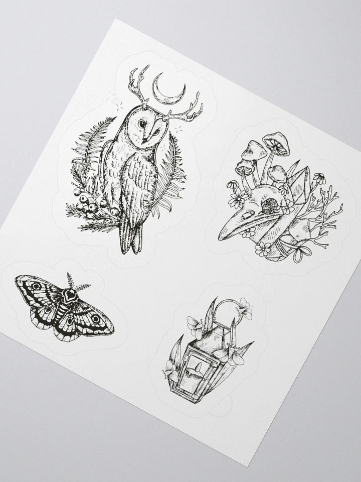 “Forest Familiar” – Sticker Sheet product image (4)