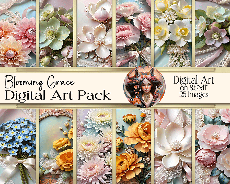 Blooming Grace Digital Art product image (1)