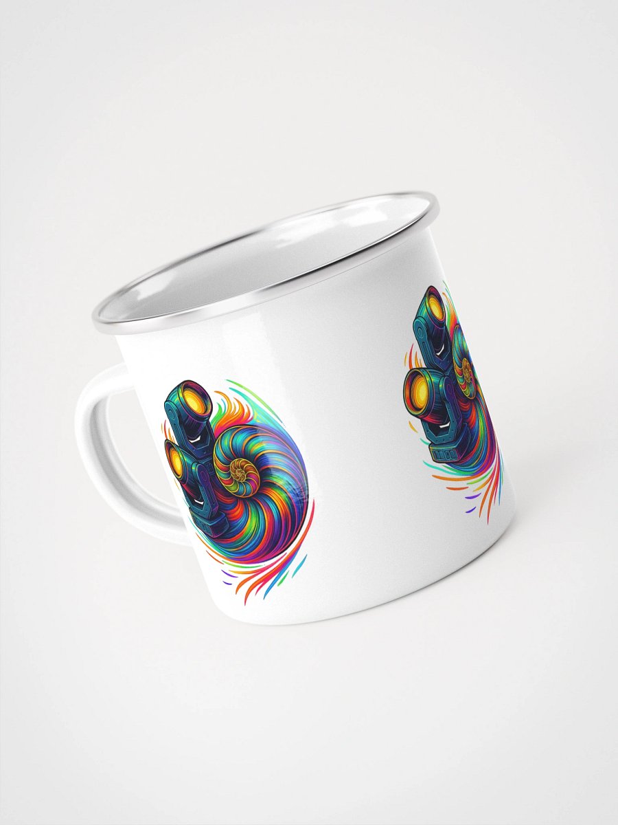 Theatrically Jerry: "Neon Nautilus" Moving Head LightEnamel Mug product image (4)