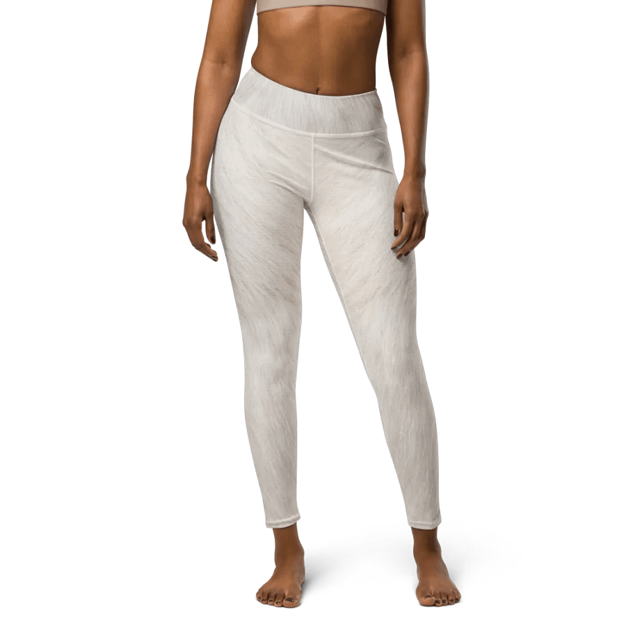 White Cat Yoga Leggings product image (1)