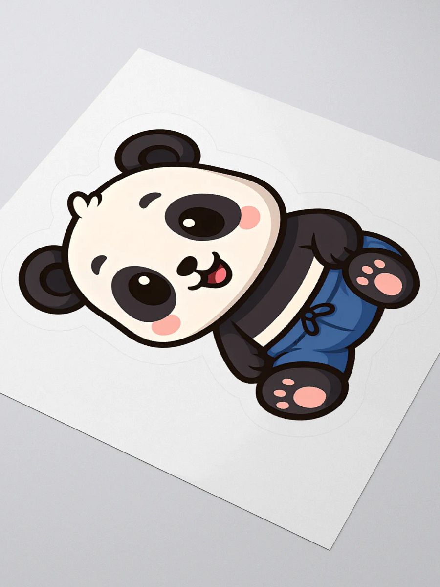 Cute Sticker of Panda in Swim Trunks product image (3)