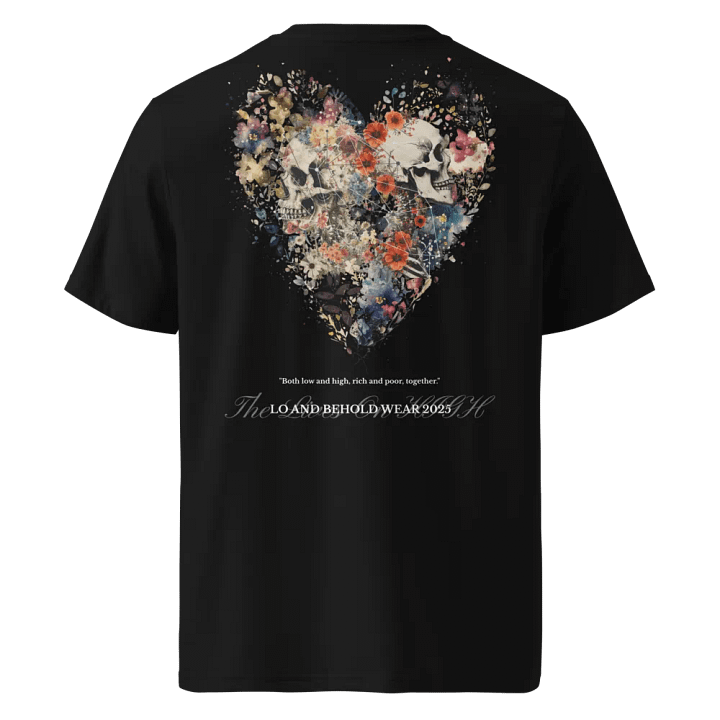The Lives On HIGH | The Bloody Heart X Skeleton | UNISEX TEE | White product image (9)