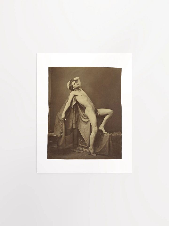 Male Figure In Repose By Gaudenzio Marconi (c. 1860) - Print product image (1)