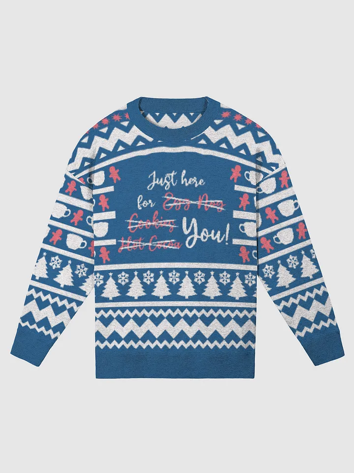 Relaxed Ugly Sweater In Blue Here Just For You! product image (1)