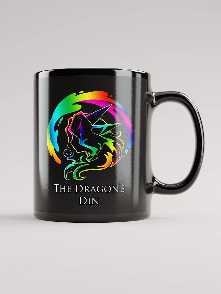 The Dragon's Din Logo Glossy Mug product image (1)