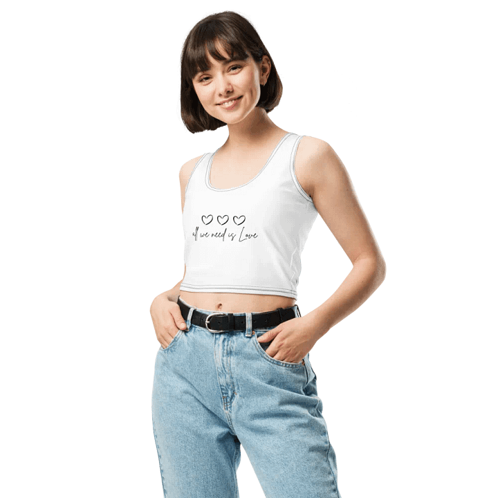 All we need is love | Cropped tank top product image (1)