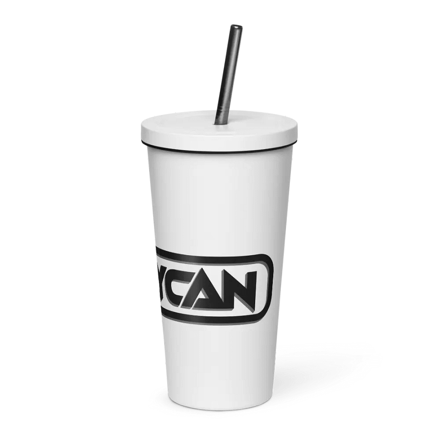 Dj JayCan Insulated Tumbler with a Straw White product image (3)