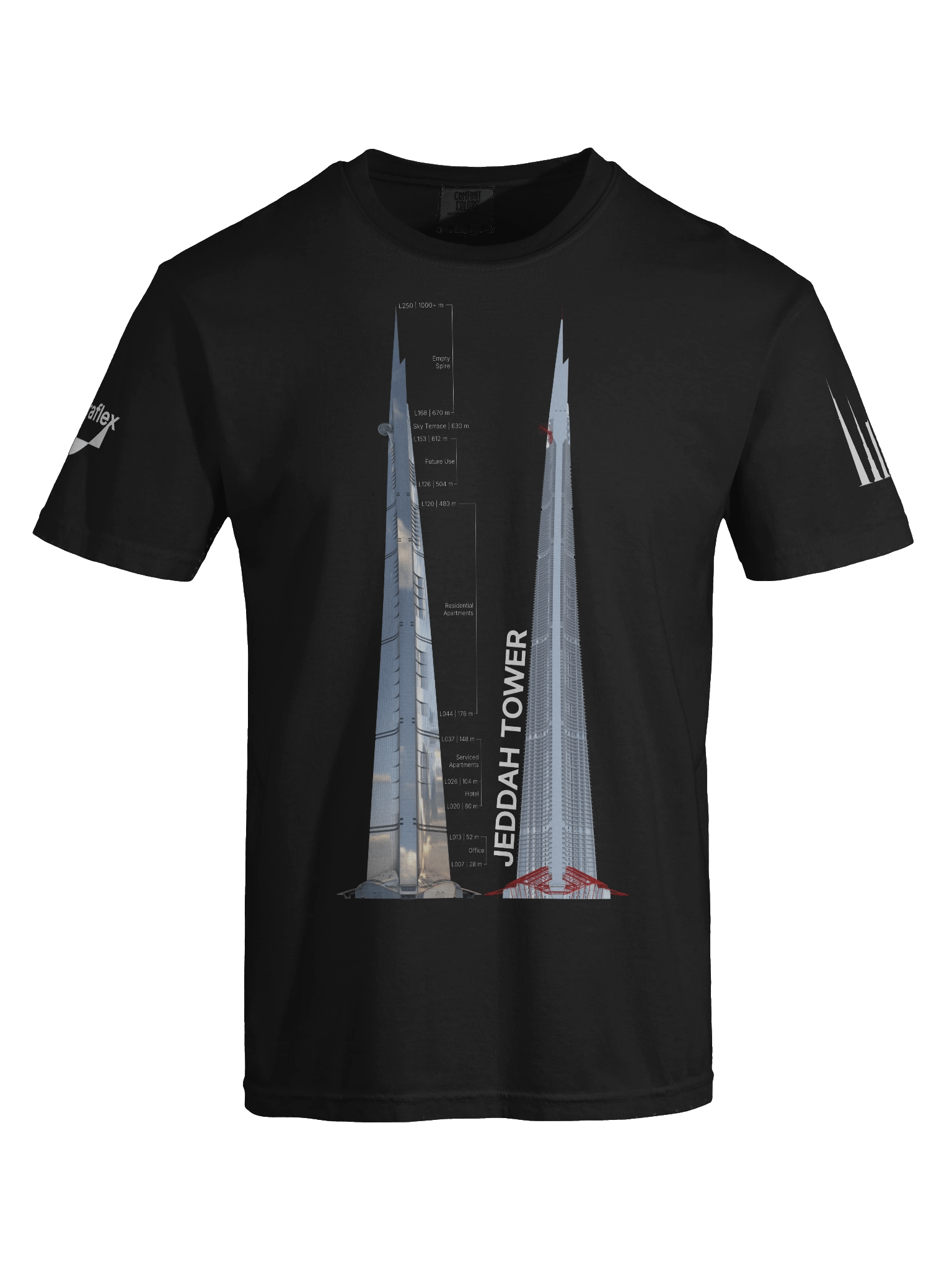 Jeddah Tower T-Shirt (Black) product image (4)