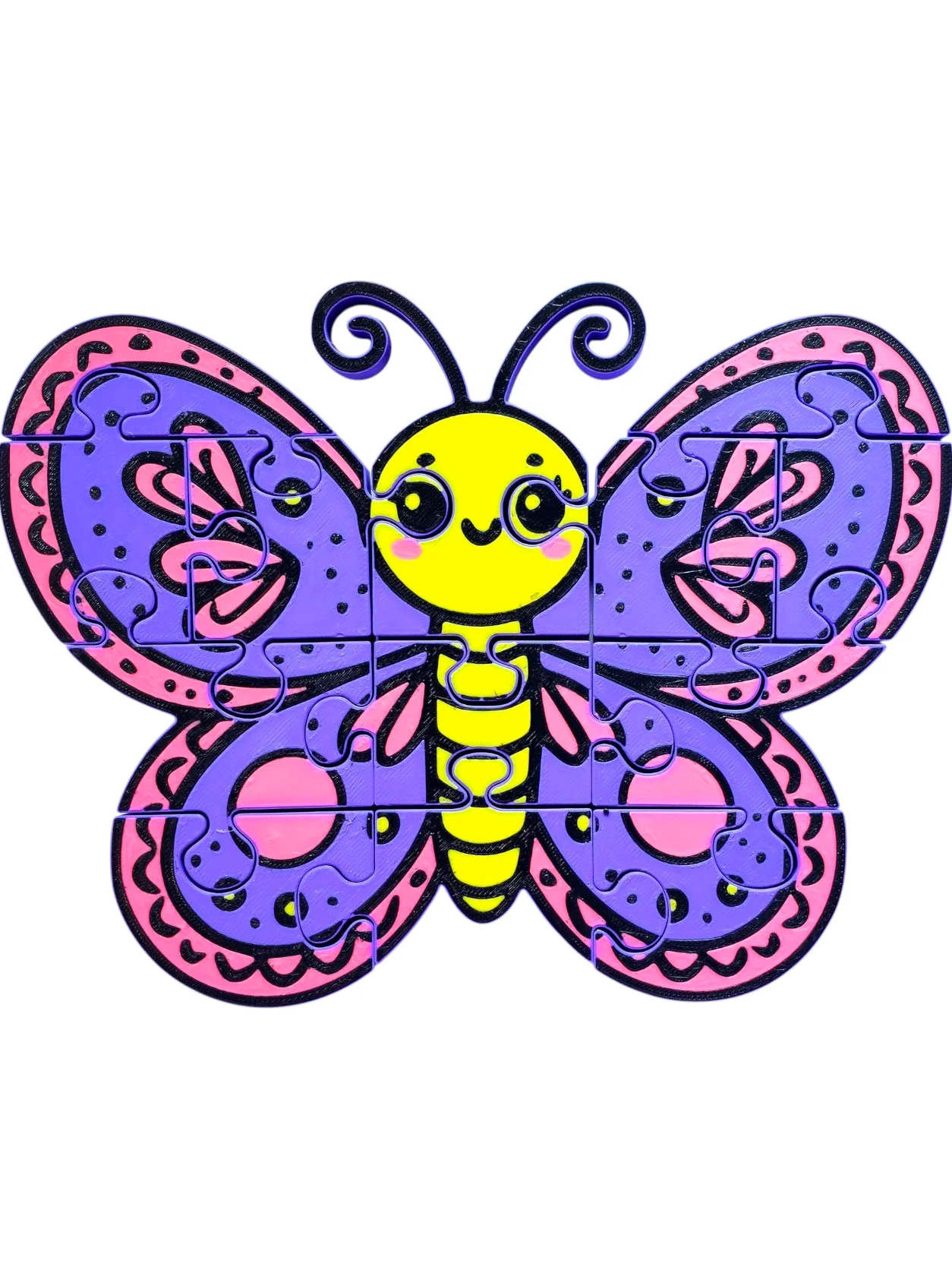 Butterfly 3D Printed Jigsaw Puzzle – A Fluttering Adventure in Every Piece! product image (1)