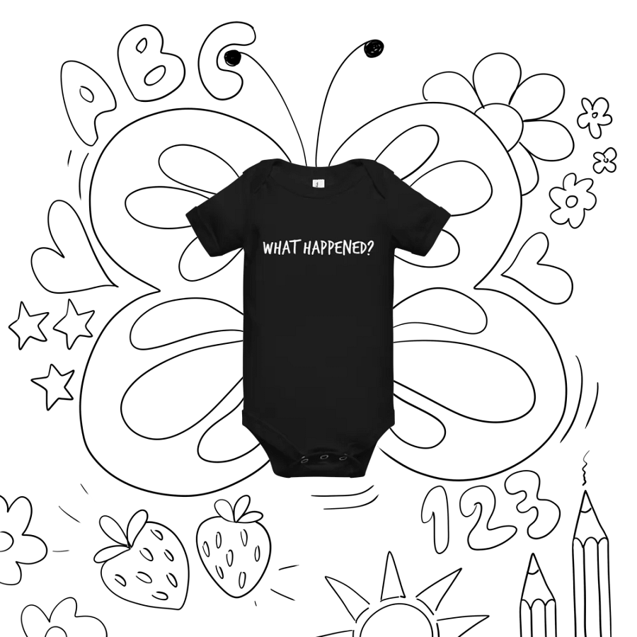 What Happened baby onesie product image (11)