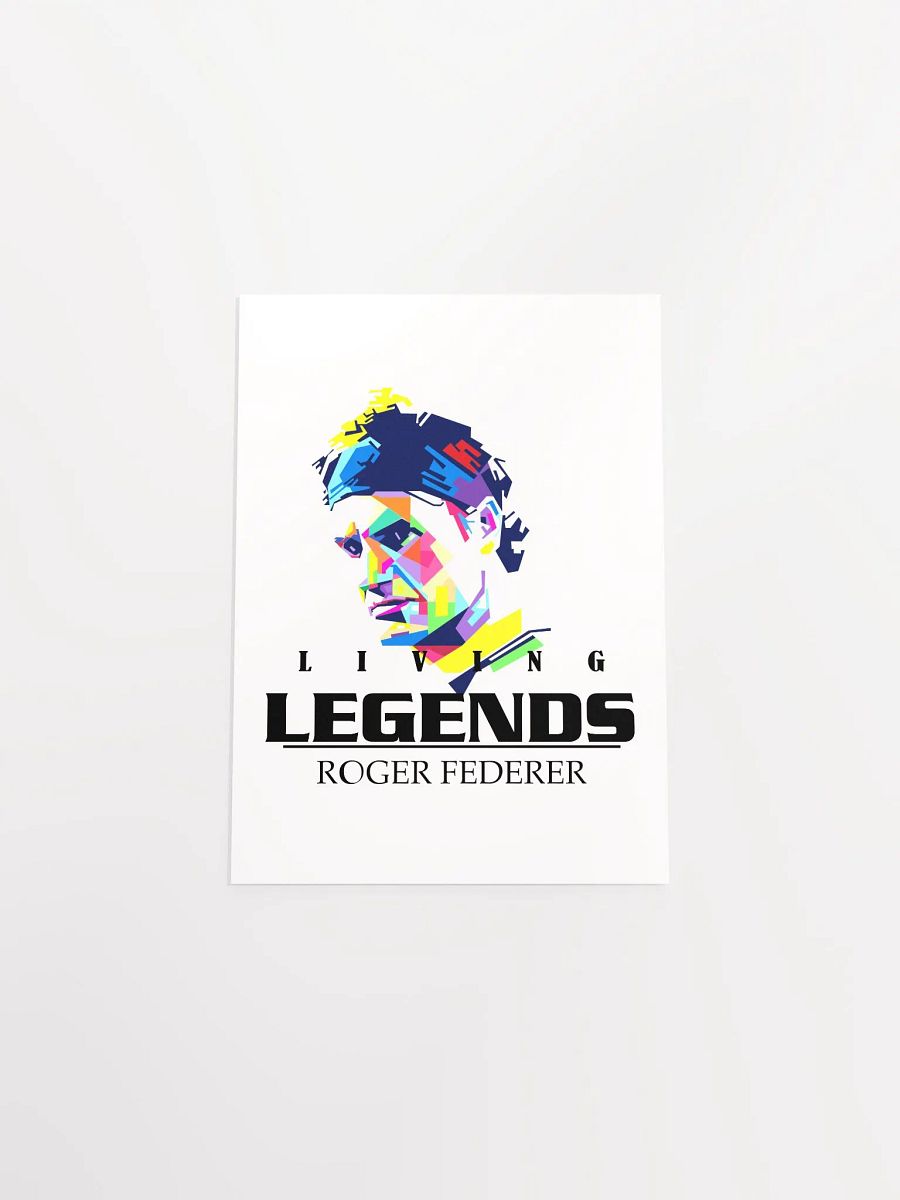 roger federrer Geometric Hat Poster product image (48)