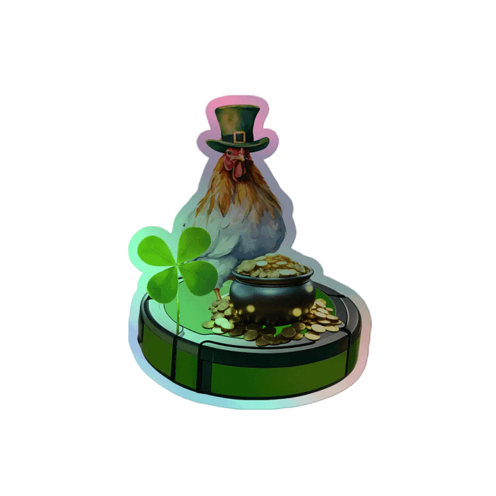 Lucky Clucks Holographic Sticker Sheet product image (2)