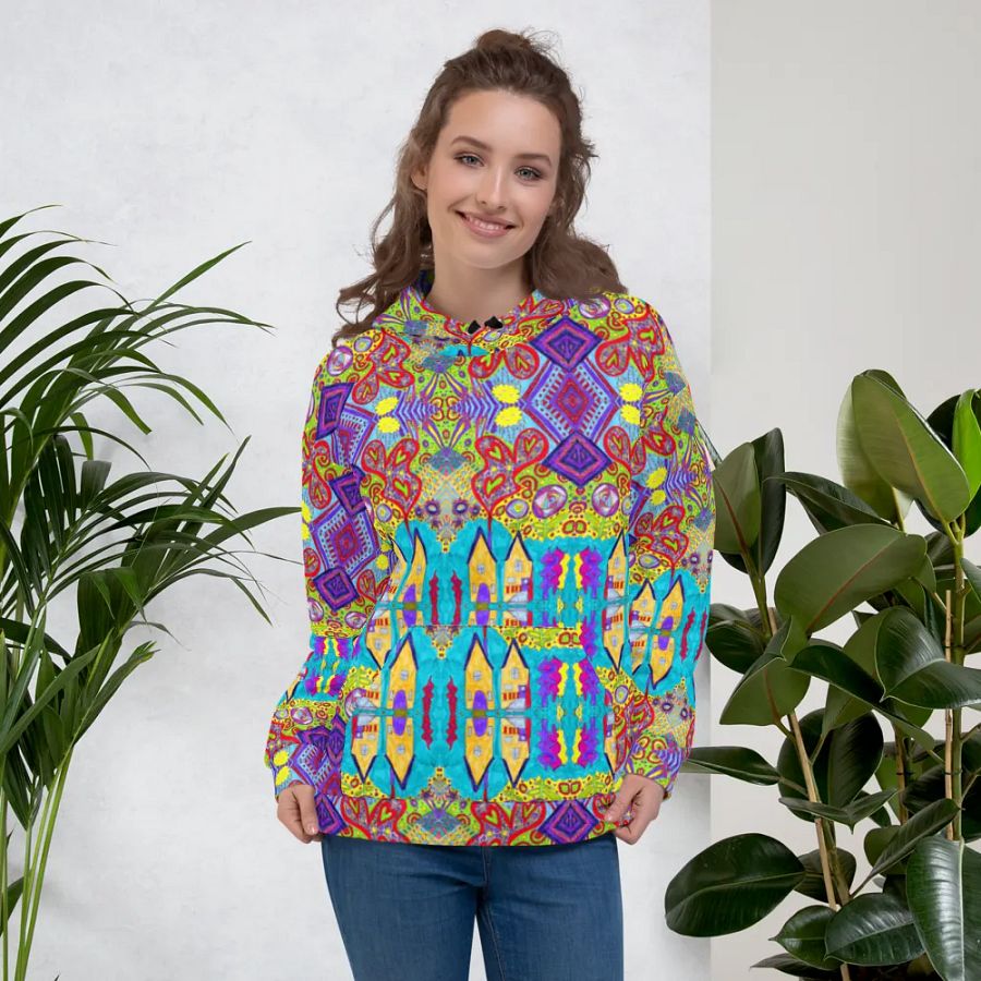 Abstract Doodle Happiness Unisex Hoodie product image (1)