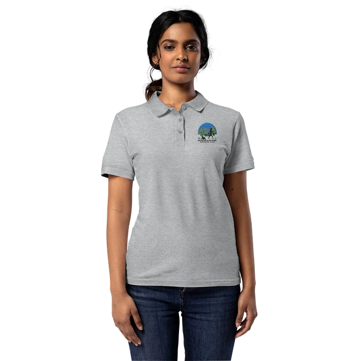 2024 National Specialty Women's Embroidered Gildan Pique Polo in White or Grey product image (1)