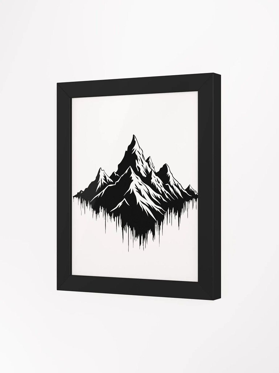 Modern Mountain Matte Poster: A Fusion of Nature and Digital Aesthetics product image (64)