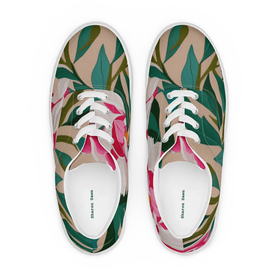 Peony Lace-Up Canvas Shoes product image (4)