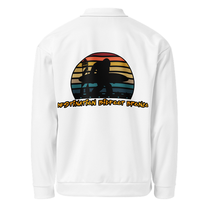 Destination Bigfoot Bronco Classic Logo Bomber Jacket (White) product image (2)